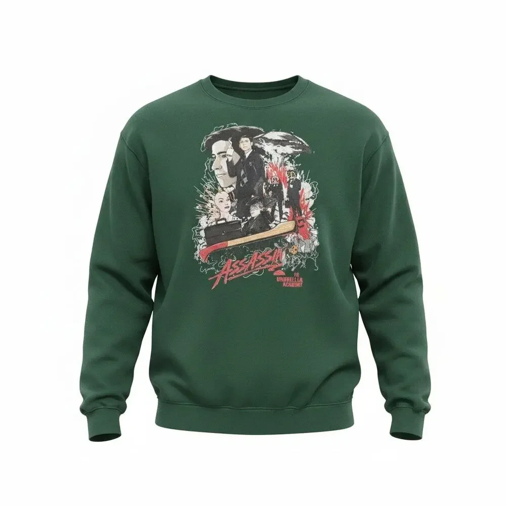 The Umbrella Academy Number Five Most Dangerous Assassin Crewneck Sweatshirt 2XL